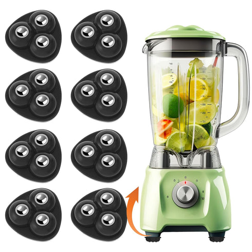 8 Pcs Mini Caster Wheels Small Appliance Wheels Adhesive Roller Wheels Furniture Swivel Wheels Stick on Wheels for Mop Bucket Storage Bins Trash C...