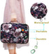 Travel Portfolio Organizer Waterproof A4 Document Bag Multifunctional Travel Note Pouch Zippered Case for Notebook, Ipad, Journals, Sketch Books (...