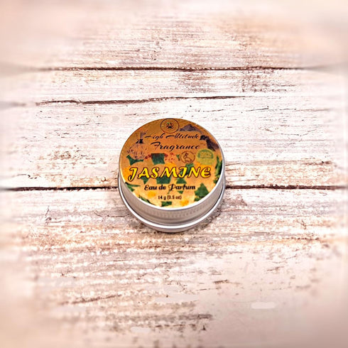 JASMINE Perfume - Eau de Parfum - Solid Balm - Natural Essential Oils Aromatherapy Fragrance (Grandiflorum, Sambac, Gardenia, Magnolia, White Cham...