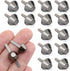 CRAFTMEMORE Cone Brads Purse Feet Handbag Flat Nailheads Spike Prong Studs Avail in Multiple Sizes 100 PCS (15 mm (?5/8"), Gunmetal)...