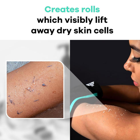 Dermasuri Deep Exfoliating Glove for Shower - Exfoliating Mitt Body Scrubber - Skin Exfoliator & Dead Skin Remover - Keratosis Pilaris Scrub - Spr...