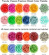 JQEEYGV Bracelet Making Kit 3 Boxes - 11,000pcs Clay Beads - 48 Fashion Colors Beads for Friendship Bracelet Kit - Polymer Heishi Letter Beads for...