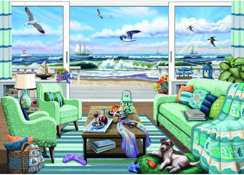 Ravensburger Beachfront Getaway Jigsaw Puzzle - 1000 Unique Pieces | Softclick Technology for Perfect Fit | Ideal for Adults & Kids | Forest Stewa...