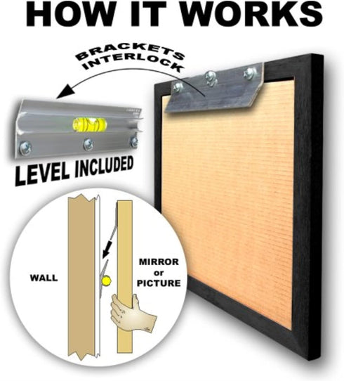 Hangman Products HP-10 Hangman Heavy-Duty Mirror and Picture Hanger with Anchors & Screws, 10 Inch, Aluminum...