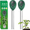 2 Pack Soil Tester, 3-in-1 Plant Moisture Meter Light and PH Tester for Home, Garden, Lawn, Farm, Indoor and Outdoor Use, Promote Plants Healthy G...