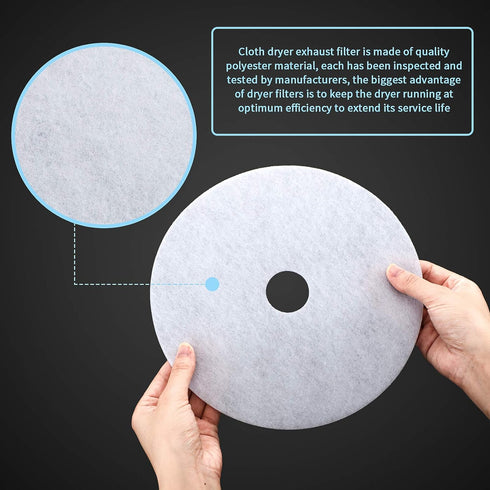 Universal Cloth Dryer Exhaust Filters, Dryer Lint Filter Replacement, Include Exhaust Filters and Air Intake Filters, Compatible with Magic Chef, Sonya, Avant (20)