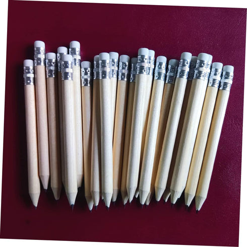 50pcs Short Pencil Pencils Pencils for Preschoolers Drawing Tool Small Golf Pencils Short Pencils Pupil Pencils Erasable Pencils Small Pencil Bass...