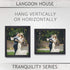Langdon House 8x10 Picture Frame Set (Black, 4 Pack), Sleek & Classic, Fabulous Black 8x10 Frames, Swivel Tabs, Table Top Easel and Wall Hanging H...