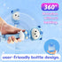 Rechargeable Bubble Wand for Kids with Solution?Musical&Light Up Piglet Cartoon Bubble Machine Blower Maker Toddlers Boys Girls Toys Gifts for Out...