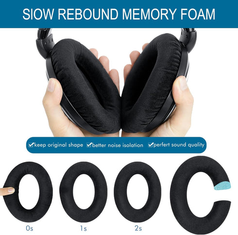 Earpads for Sennheiser HD598/HD598 CS/HD598 SE/HD598 SR/HD518/HD558 Headphones, Velour Ear Pads Cushions Replacement for HD595/HD599/HD569/HD579/H...