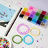 Yelofesh 1100PCS 6mm Glass Beads for Jewelry Making, 24 Vibrant Colors Crystal Round Glass Beads for Bracelets, Complete Bracelet Making Sets for ...