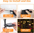 Solar Bee Lights - New Upgraded 4 Pack 40 LEDs Solar Garden Outdoor Decorations Lights, Solar Firefly Lights Waterproof, Solar Swaying Garden Ligh...