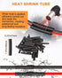 NAOEVO 2 Pin Connector Waterproof, 16 AWG 2 Wire Connectors, Automotive Electrical Connectors Male And Female Way With Heat Shrink Tubing For Car ...