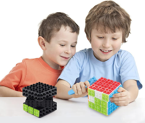 3x3 Speed Cube 3x3x3 Magic Speed Cube Puzzles Black Sturdy and Smooth Speed Cube Puzzles Toy Montessori STEM Educational Toys Gift for All Ages...
