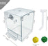 PINVNBY Bird Bath Box,Parrot No-Leakage Bathtub for Cage Hanging Tube Shower Box Cage Accessory with Water Injector and Balls Toys for Small Pet B...