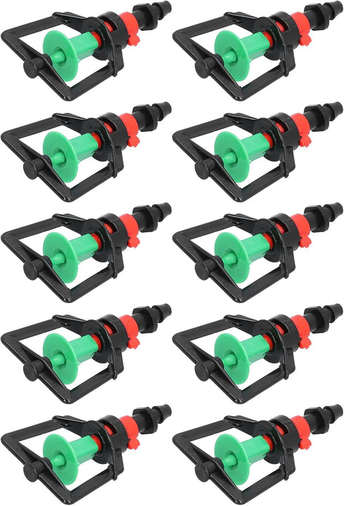HEEPDD 10 Pcs Drip Irrigation Spray Agricultural Irrigation Equipment Drippers Emitters, Rotating G Type Micro Nozzle Garden Irrigation Drippers f...