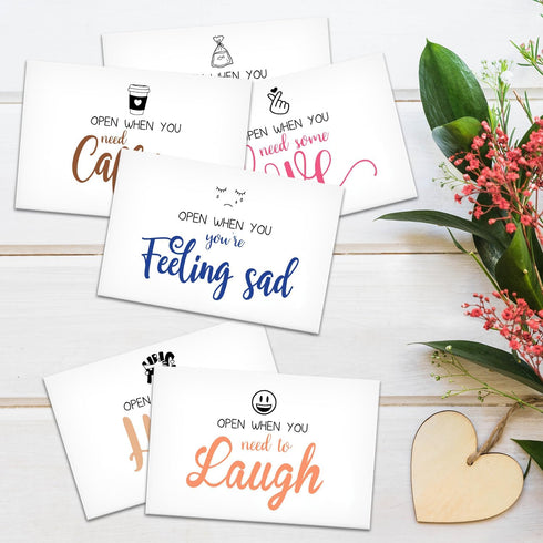 Colorful Open When Envelopes for University College Student, Leaving Home Daughter Son Gifts, Boyfriend or Girlfriend College Care Package, Long D...