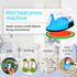 Mini Heat Press Iron Machine,Portable Mini Electric Iron,Small Heat Press Iron,Mini Iron Press for Clothes Shoes Bags Hats,Iron Press Machine for ...