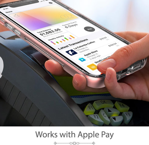 VENA vLove Glitter Clear Case Compatible with Apple iPhone 11 Pro Max (6.5"-inch 2019), Heart Shape (CornerGuard Protection) Dual Layer Slim Hybri...