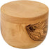 Berard Handcrafted Salt Keeper with Magnetic Lid, 4" Round, Olive Wood...