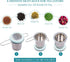 Fenshine Tea Infuser Stainless Steel Tea Strainer Folding Handle Tea Filter Extra Fine Mesh Strainer Brewing Basket with Lid for Loose Leaf Tea (L...