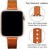 OUHENG Slim Bands Compatible with Apple Watch Band 42mm 41mm 40mm 38mm, Women Genuine Leather Replacement Thin Strap for iWatch SE2 SE Series 10 9...