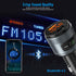 Criacr Bluetooth FM Transmitter for Car, Wireless Radio Transmitter Adapter Car Kit, MP3 Music Player, Dual USB Ports, QC3.0 Quick Charging, Hands...