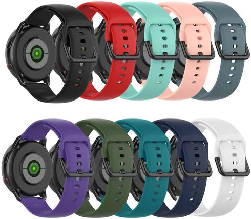 KOMI Compatible for Active 2 Watch 44mm 40mm/Galaxy Watch 4 Classic 46mm 42mm Band,20mm Soft Silicone Replacement Strap for Galaxy Watch Band 6 5 ...