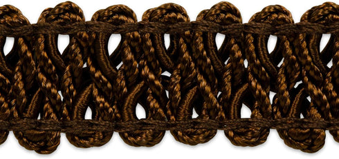 Alice Classic Woven Braid Trim, 1/2-Inch Versatile Trim for Sewing, Washable Decorative Trim for Costumes, Home Decor, Upholstery, 20-Yard Cut, Br...