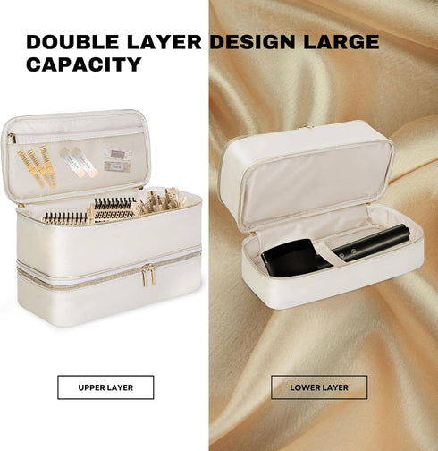 Carrying Case for Shark Flexstyle, Double-Layer Travel Case for Dyson Supersonic Hair Dryer/Dyson Airwrap, Waterproof Storage Case Travel Organise...