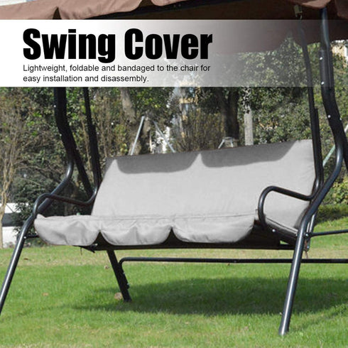 Swing Cushion Cover, Multiple Colour Swing Waterproof Cushion Replacement Chair Seat Cover for 3 Seater Outdoor Swing Garden Poolside Courtyard Ba...