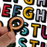 Bright Creations 104 Pieces Iron On Letters for T-Shirts, 4 Sets of 26 Embroidered Alphabet A-Z Patches for Denim Jackets, Hats, Fabric (1 in) - I...