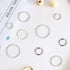 14mm Pack of 100pcs Silver Color Closed Jump Rings for Necklace Bracelet Jewelry Making...