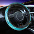 Blue Steering Wheel Cover,Blue Marbling Print 14.5 Steering Wheel Cover Protector Non Slip Durable Universal Automotive Accessories Car Decoration...