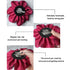 Women's Brooches 4pcs Rose Flower Hair Clip Flamenco Dancer Pin up Mexican Hair Flowers Clips Hairpin Brooch Tea Party Hats Headpieces (burgundy)...