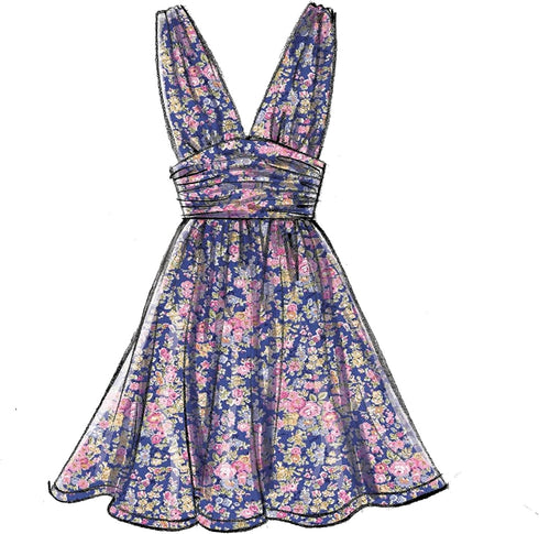 McCall Pattern Women's Fully Lined Evening and Cocktail Dress, Sizes 6-14 Sewing Pattern...