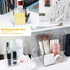Cerpourt Clear Acrylic Makeup Brush Organizer,Multi-Purpose Cosmetic Brushes Storage Holder with 3 Slots,Pencil Pen Holder for Desk,Desk Organizer...