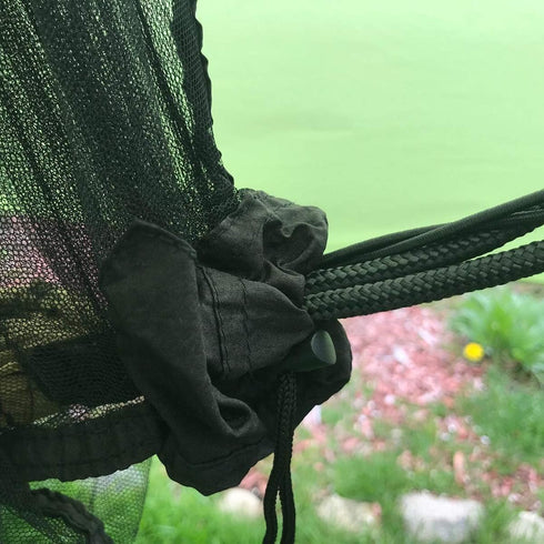 Hammock Bug Mosquito Net XL 11x4.6FT No-See-Ums Polyester Fabric for 360 Degree Protection Dual Sided Diagonal Zipper for Easy Access Fits All Ham...