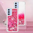 Case for Samsung Galaxy A15 5G Case Glitter Liquid Cute Clear Phone Case Floating Quicksand Shockproof Protective Bumper Soft TPU Case for Samsung...