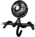 AMACOOL Battery Operated Stroller Fan Flexible Tripod Clip On Fan with 3 Speeds and Rotatable Handheld Personal Fans for Car Seat Crib Bike Treadm...