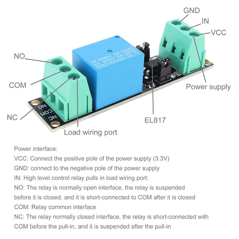 4Pcs 1 Channel DC 3V / 3.3V Relay High Level Driver Module Optocoupler Isolated Driver Control Module...