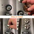 Upgraded WB03T10284 PS2321076 Burner Control Knobs 6 Pack Stainless Steel Finish - Fit for General Electric GE Range/Stove/Oven Knob - Replaces 1373043 AP4346312 AH2321076 EAP2321076