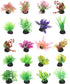 20pcs Fish Tank Landscaping Water Plants Succulants Terrarium Plants Artificial Succulent Aquarium Plants Decors Fish Tank Plants Artificial Plast...