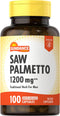 Saw Palmetto 1200mg for Men | 100 Quick Release Capsules | Gluten Free Supplement | by Sundance...