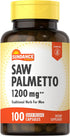 Saw Palmetto 1200mg for Men | 100 Quick Release Capsules | Gluten Free Supplement | by Sundance...