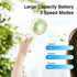 Portable Handheld Fan, Small Hand Fan with USB Rechargeable 2000mAh Battery, Dual Motor 3 Speed Cooling Fan for Camp Sport Travel...