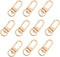 PH PandaHall Key Chain Clips, 30 Pieces Golden Metal Lobster Claw Clasps Swivel Lanyards Trigger Snap Hooks Strap for Keychain Key Rings DIY Bags ...