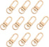 PH PandaHall Key Chain Clips, 30 Pieces Golden Metal Lobster Claw Clasps Swivel Lanyards Trigger Snap Hooks Strap for Keychain Key Rings DIY Bags ...