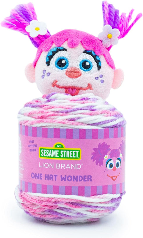 Lion Brand Yarn Sesame Street - One Hat Wonder Yarn, Abby Cadabby, 1 Cake...
