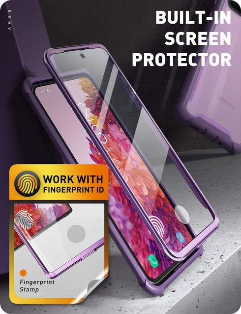i-Blason Ares Series Designed for Samsung Galaxy S20 FE 5G Case (2020 Release), Dual Layer Rugged Clear Bumper Case with Built-in Screen Protector...